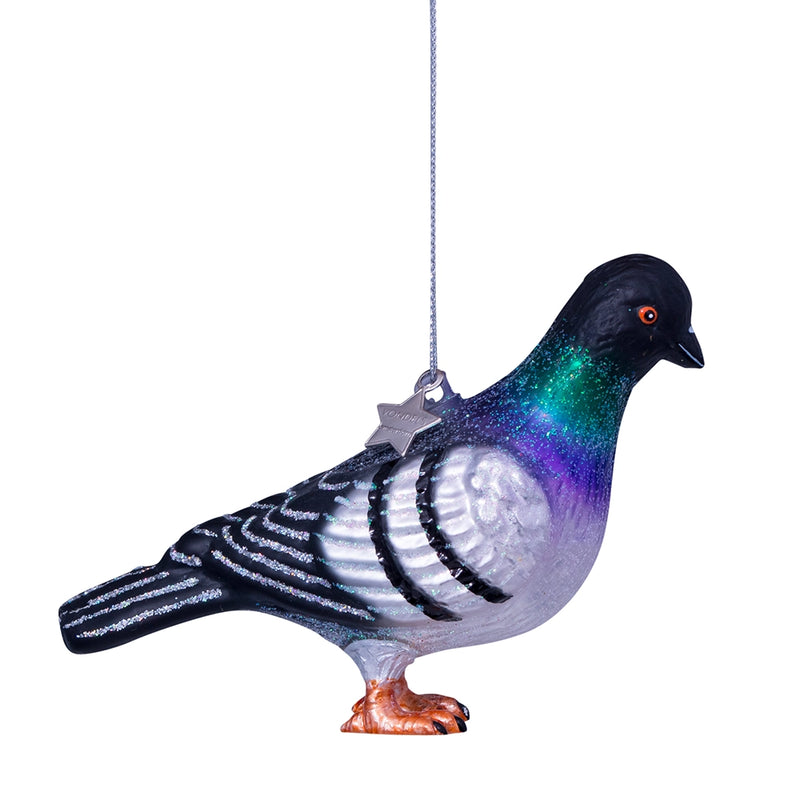 Pigeon Glass Ornament  