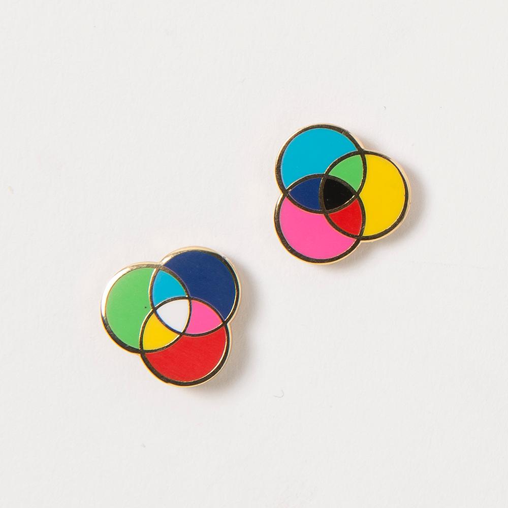 RGB and CMYK Earrings  