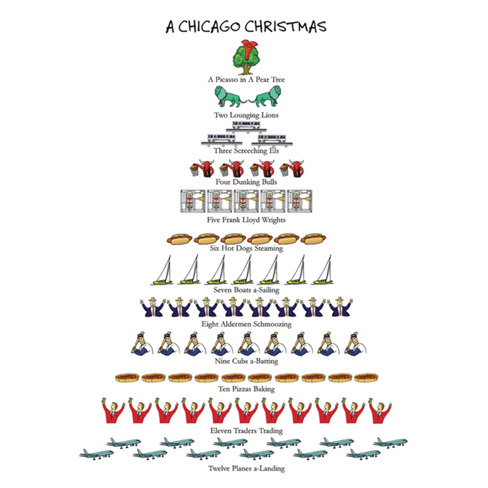 Chicago Christmas Boxed Card Set Set of 12 