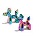 Balloon Puppy Salt and Pepper Shakers Set Iridescent 