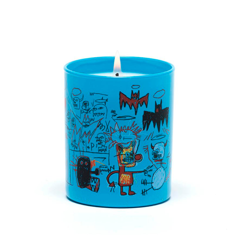 Basquiat Blue Candle  