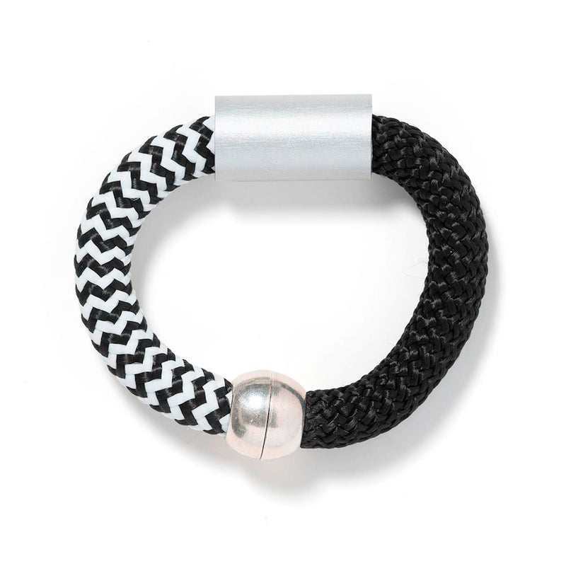 Two Tone Cord Bracelet Black 