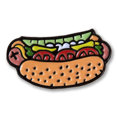 Chicago Style Hot Dog Pin  