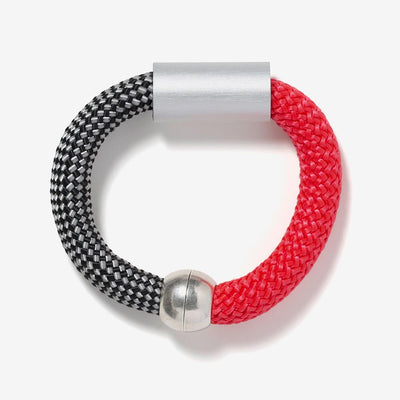 Two Tone Cord Bracelet Red 