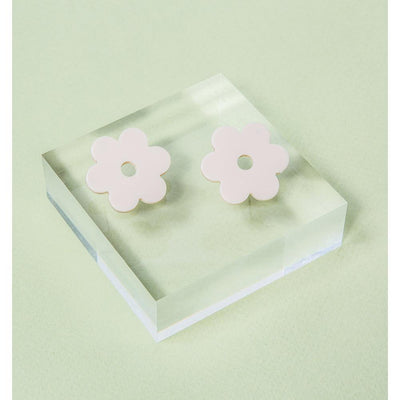 Daisy Acetate Earrings - Medium Lilac M