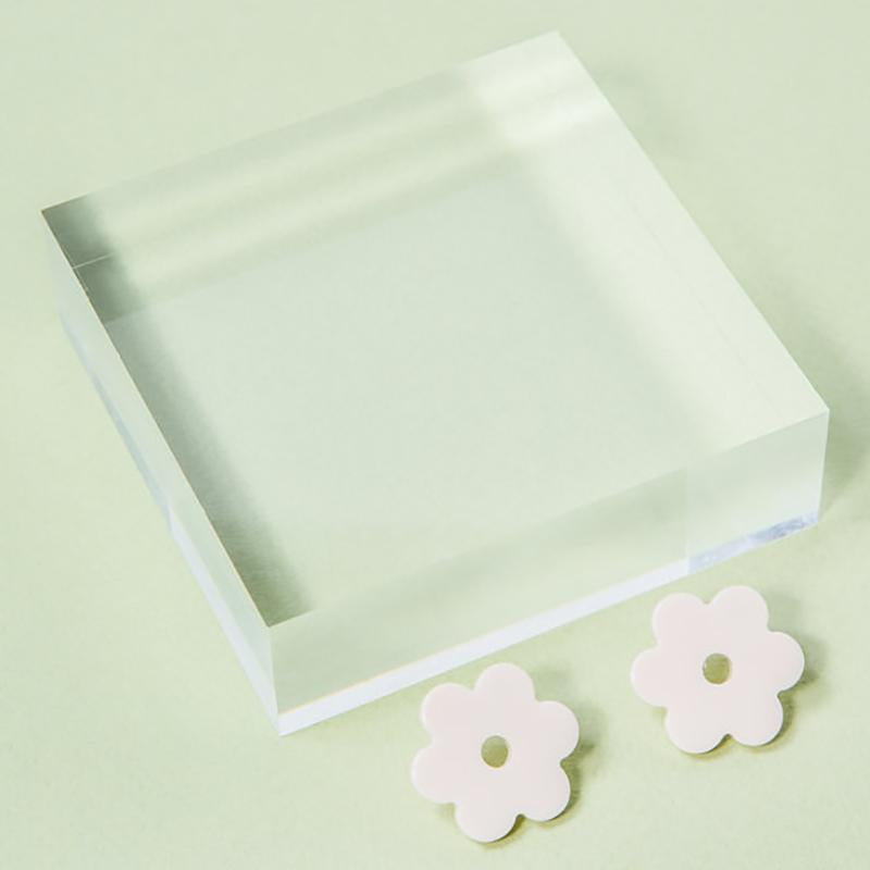 Daisy Acetate Earrings - Small Ivory S