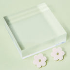Daisy Acetate Earrings - Small Ivory S