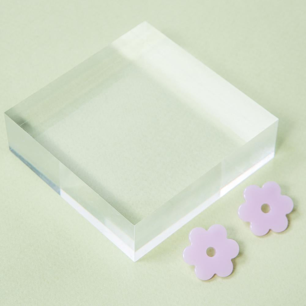 Daisy Acetate Earrings - Small Lilac S