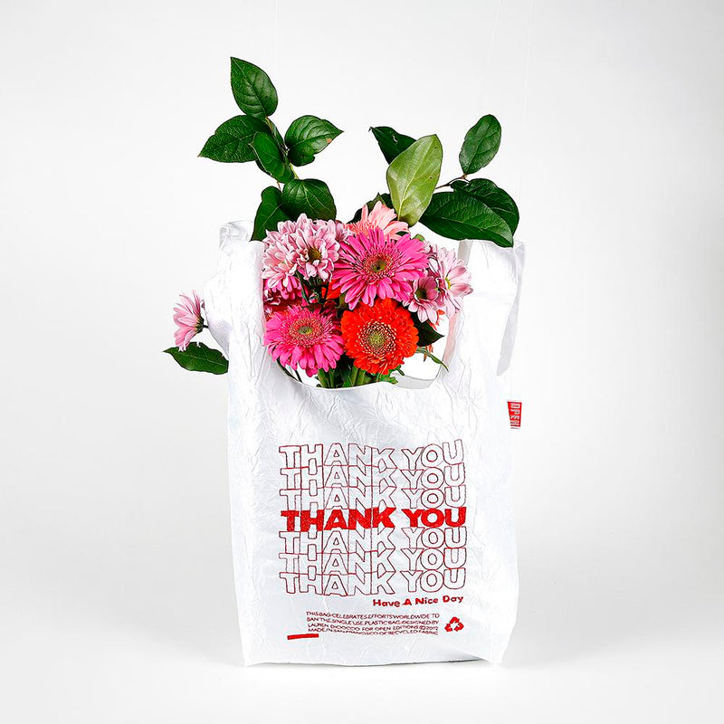 Thank You Thank You Recycled Tote White 