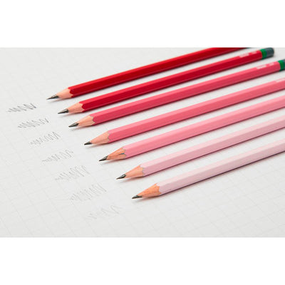 Gradient Sketching Pencils Pink Set of 7