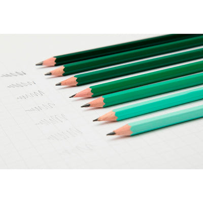 Gradient Sketching Pencils Green Set of 7