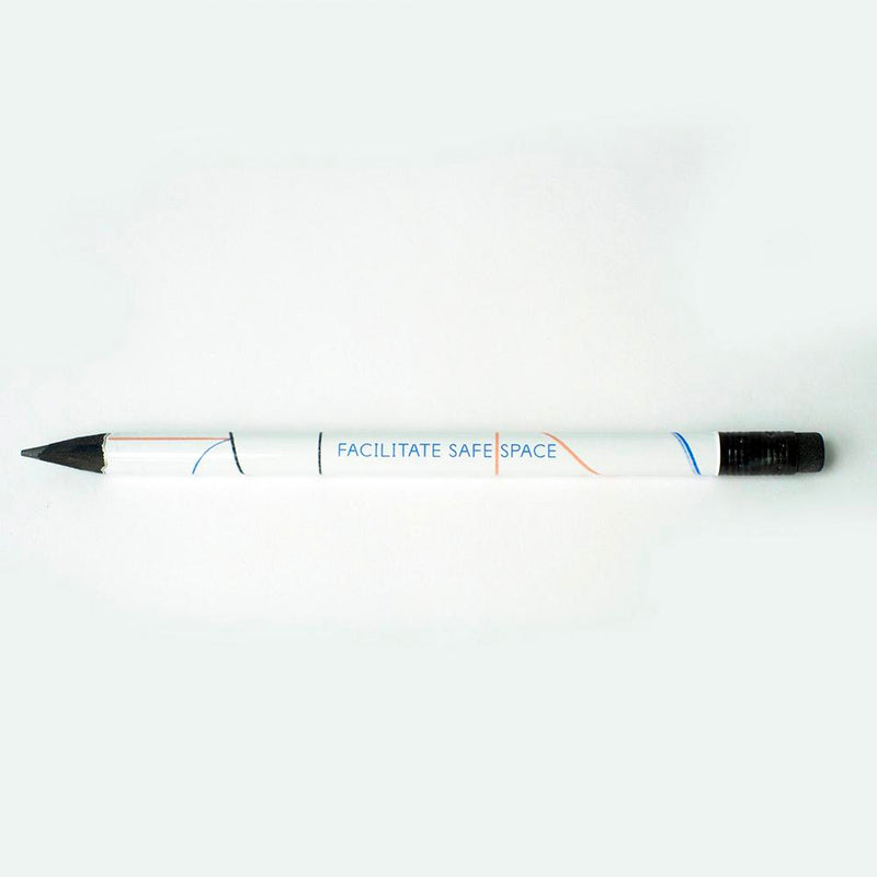 Brandon Breaux X MCA Facilitate Safe Space Jumbo Pencil White 