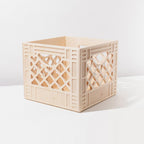 Square Wood Storage Crate  