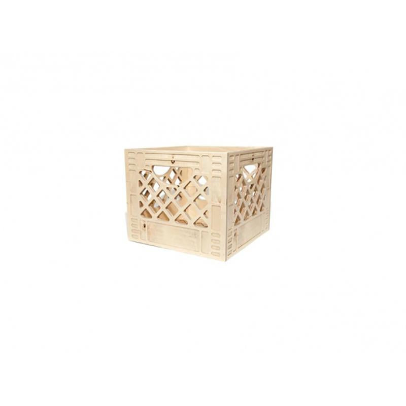 Mini Square Wood Storage Crate  