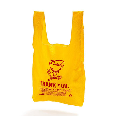 Thank You Poppy Recycled Tote Yellow 