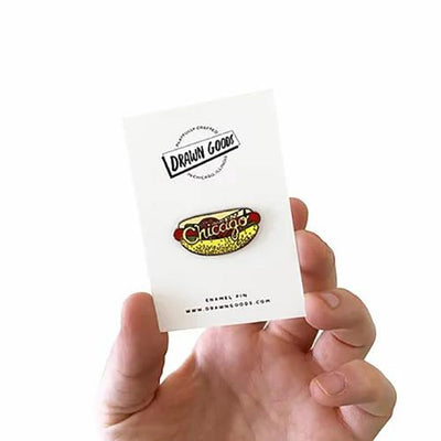 Chicago Mustard Hot Dog Pin  