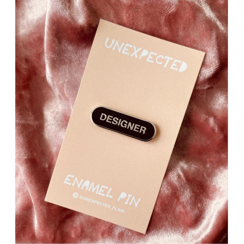 Designer Label Pin  