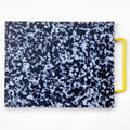 Confetti Chopping Block - Large Black and White L