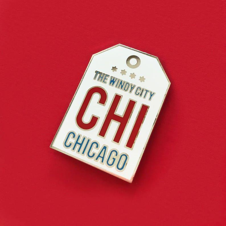 Windy City Chicago Tag Pin  