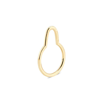 Brass Nipple Ring Gold 6