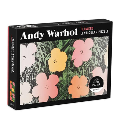 Warhol Lenticular Flowers Puzzle 300 Pieces 