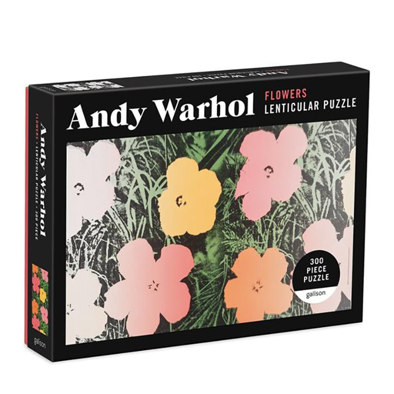 Warhol Lenticular Flowers Puzzle 300 Pieces 