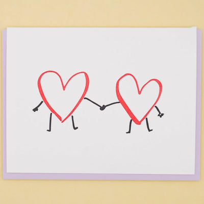 Hearts Holding Hands Card  