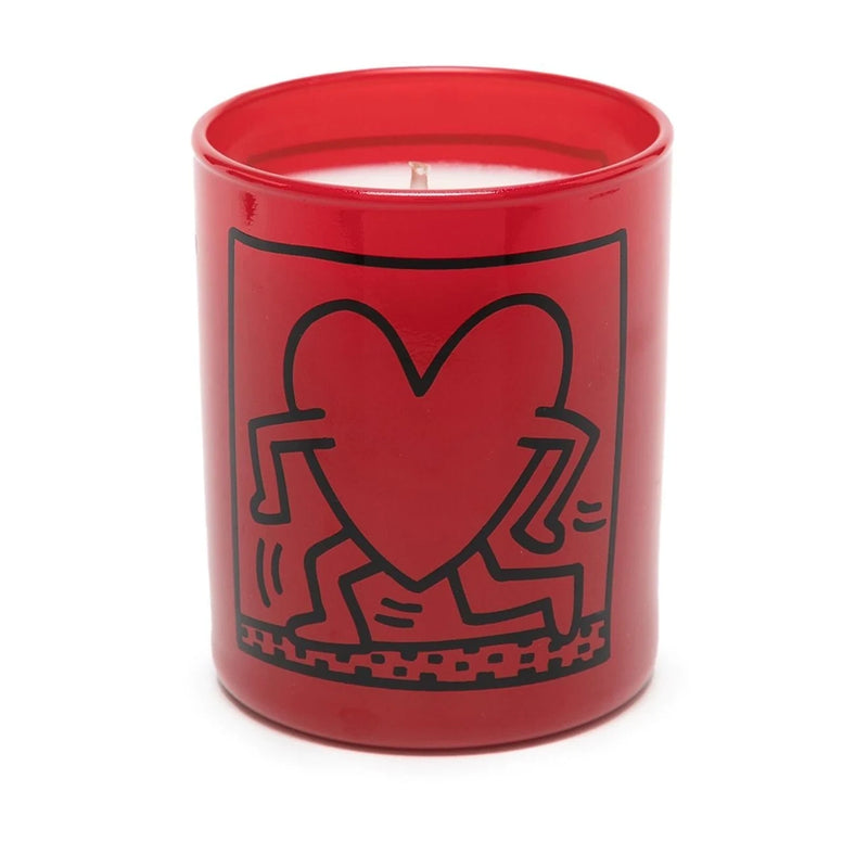 Haring Running Heart Candle  