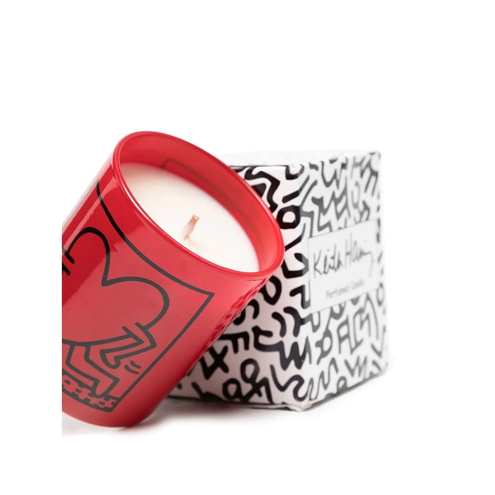 Haring Running Heart Candle  