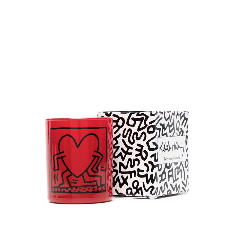 Haring Running Heart Candle  