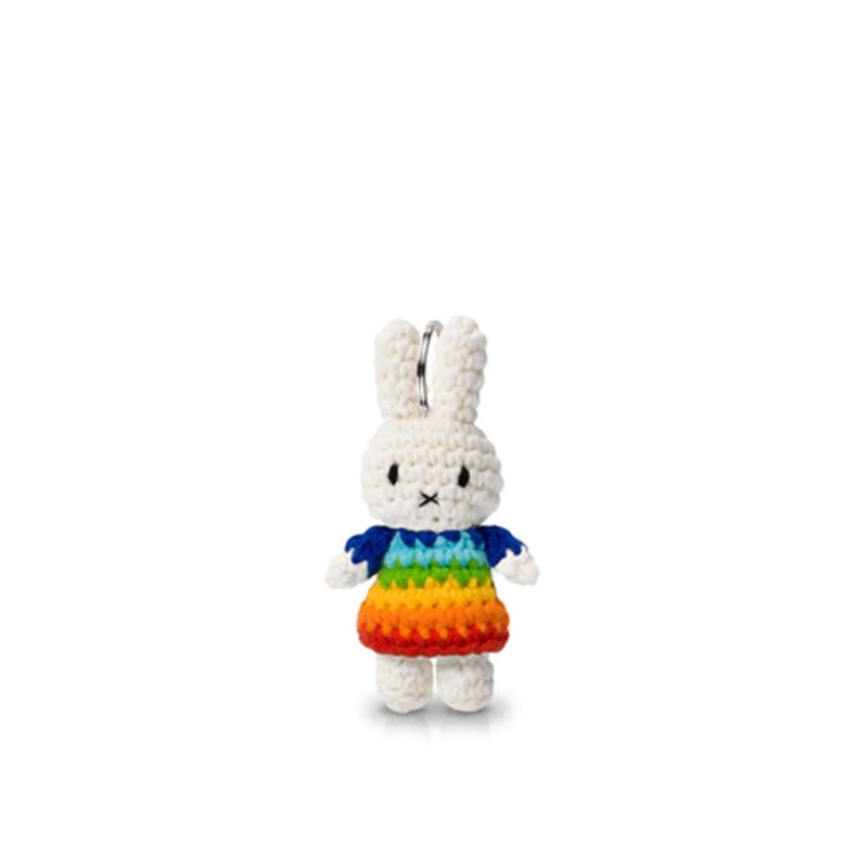 Miffy Knit Keychain - Rainbow