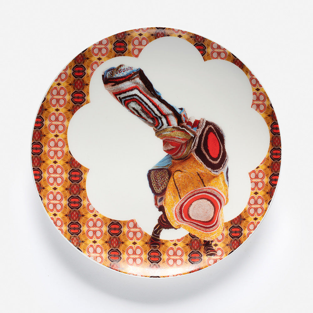 Nick Cave Crocheted Plate  