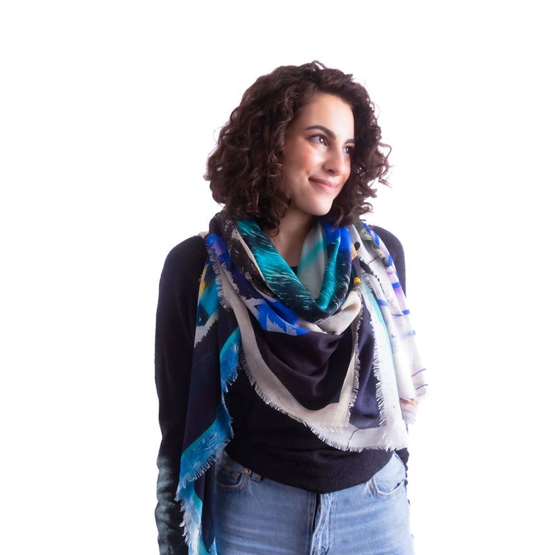 Night in Colors Cashmere Scarf