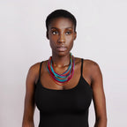 Essilp Pleated Necklace Silver 
