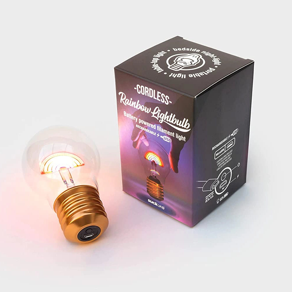 Cordless Rainbow Lightbulb Lamp