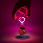 Cordless Heart Lightbulb Lamp  