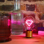 Cordless Heart Lightbulb Lamp  