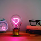 Cordless Heart Lightbulb Lamp  