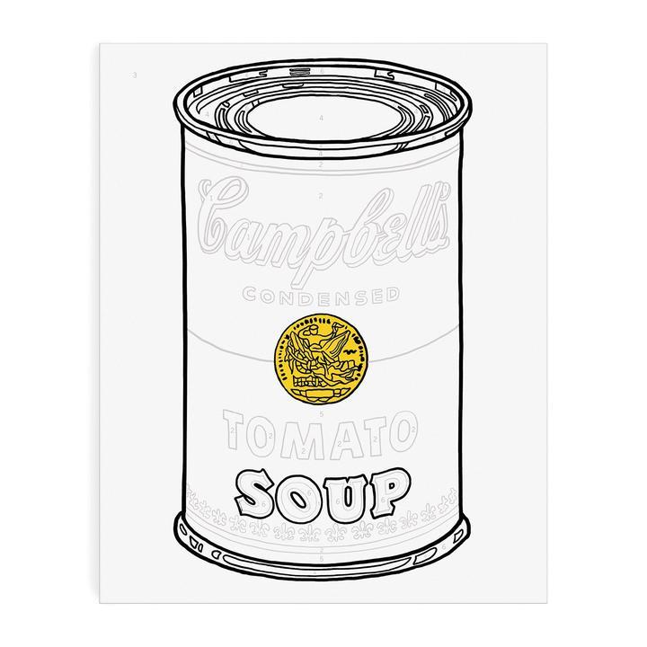 Warhol Soup Can Paint By Number Kit  