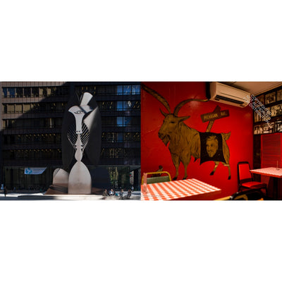 Photo of picasso chicago sculpture and Chicago restaurant 