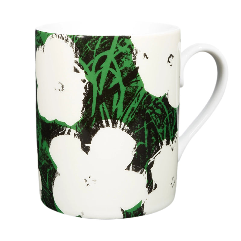 Warhol White Flower Mug  