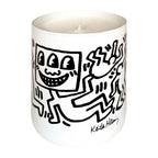 Haring Black Men Drawings Candle White 