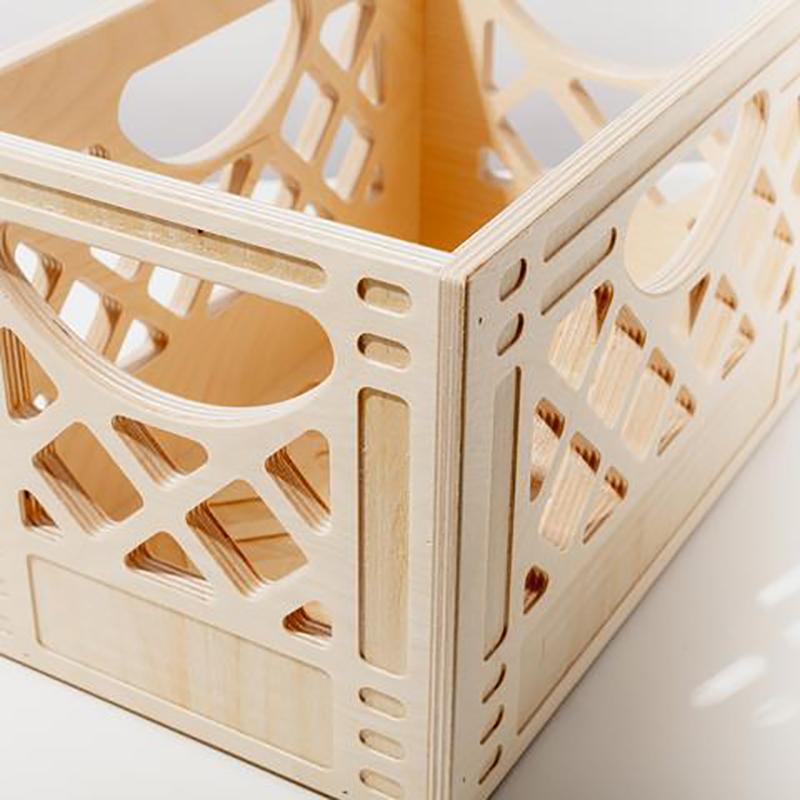 Browser Wood Storage Crate  