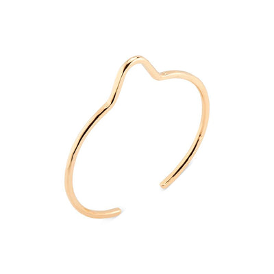 Brass Nipple Bangle Bracelet Gold S/M