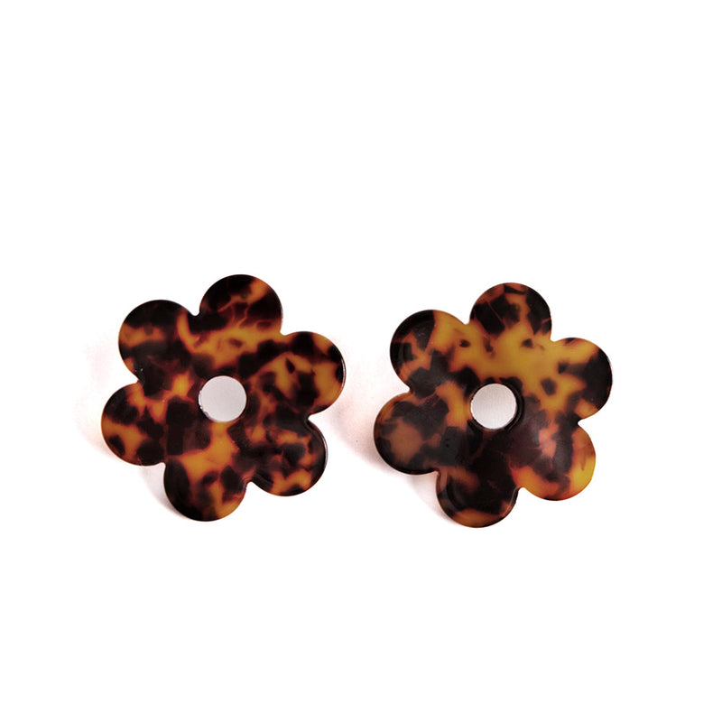 Daisy Acetate Earrings - Large Lilac L