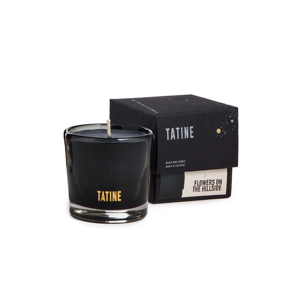 Tatine Stars Are Fire Candle - Petite Flowers on the Hillside Black