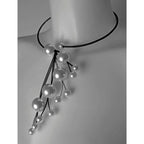Mesh Pearl Grapes Necklace  