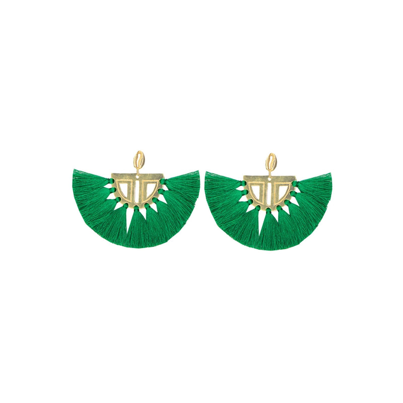 Carmen Earrings Green 