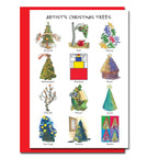 Artist Christmas Trees Boxed Card Set  