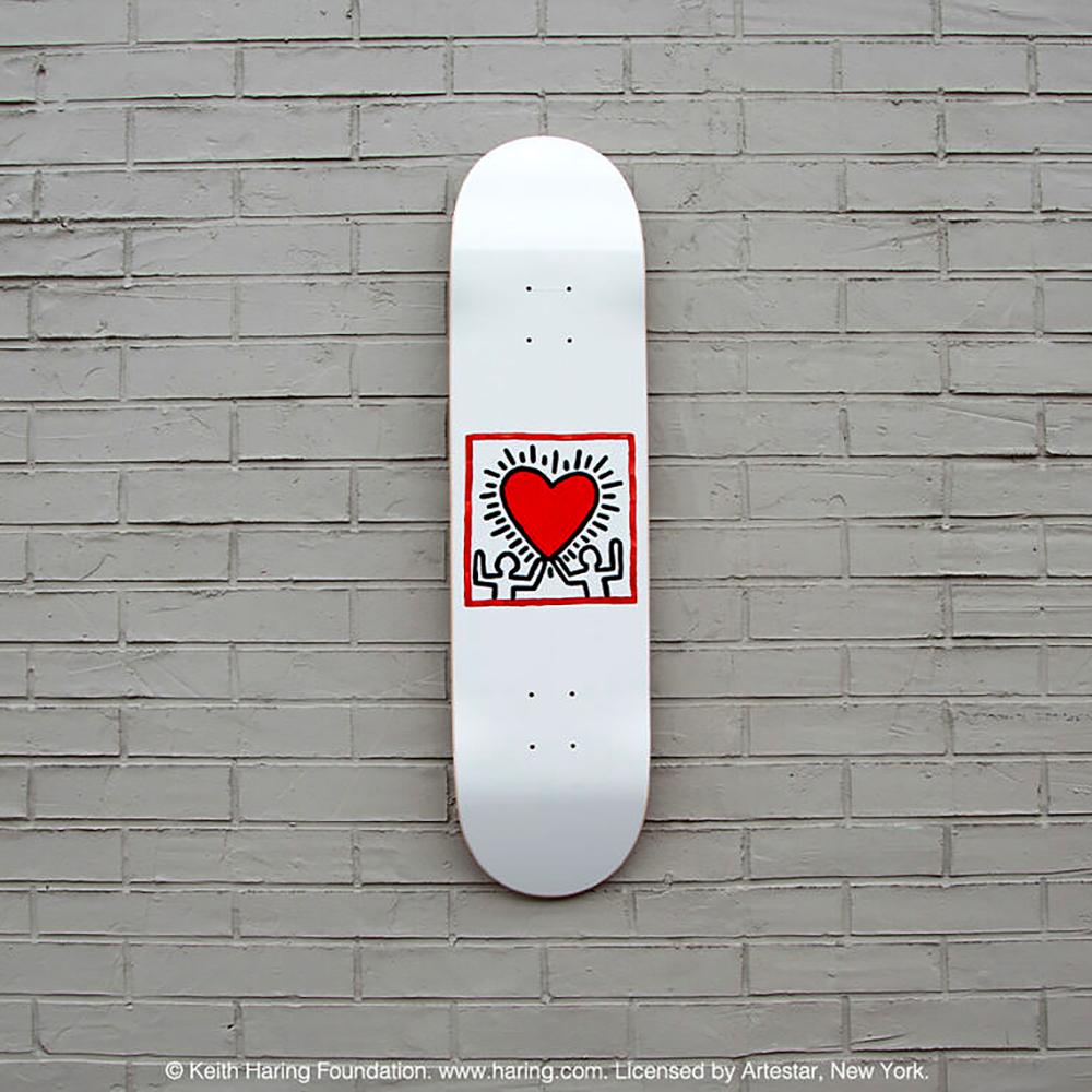 Haring Heart Skate Deck  
